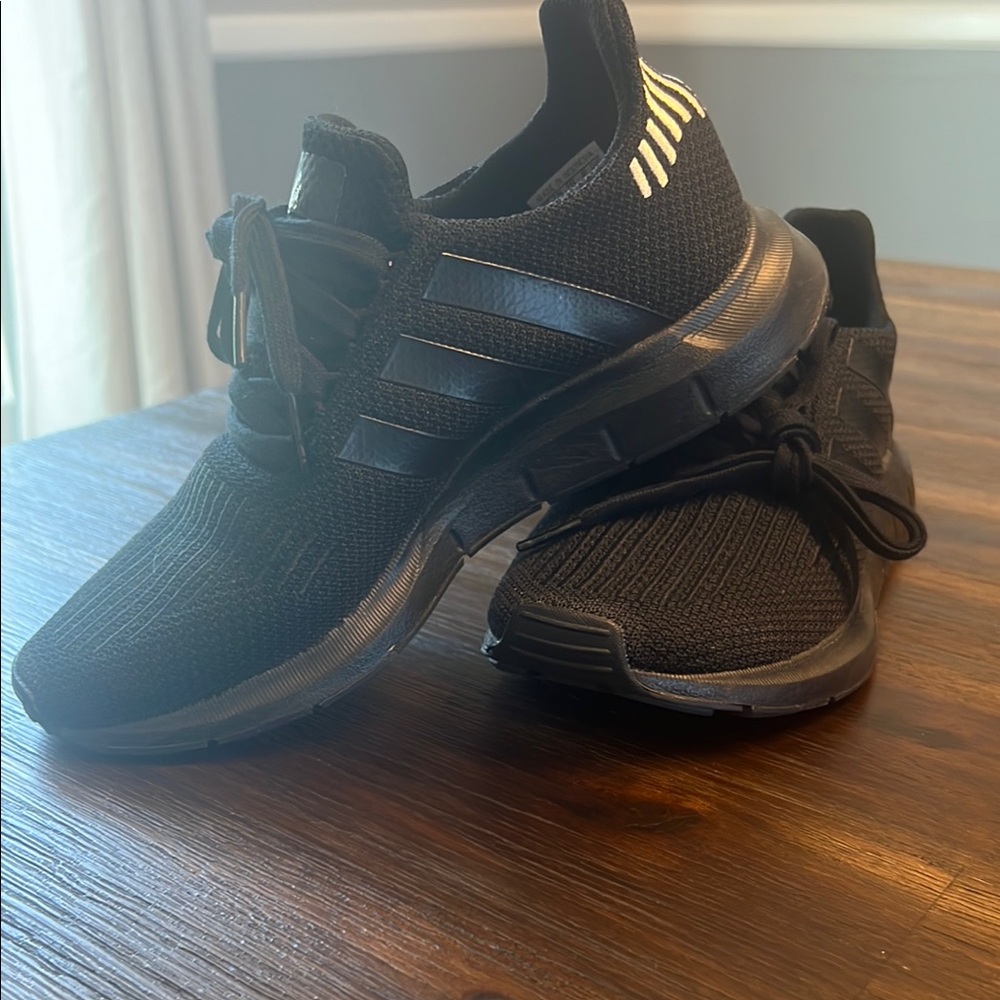 Adidas Black Sneakers with Streamlined Design
